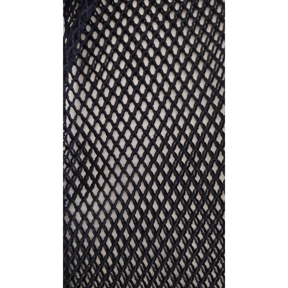 deRoo Long Fishnet Sleeve Top, Black Size M NWOT - Picture 6 of 6